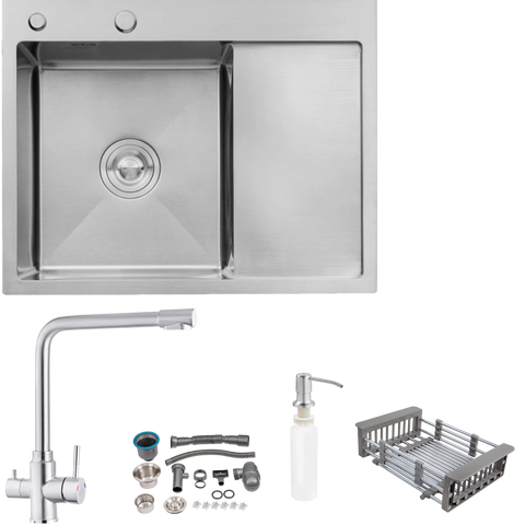 Комплект кухонной мойки KRP Geb&uuml;rstet-6350LHM SM421 фото