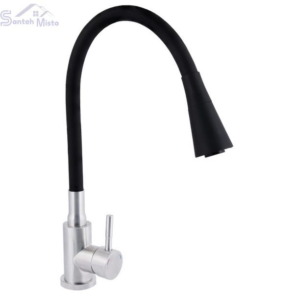 Комплект кухонної мийки Kraft KRF 5448 DECOR (3.0/1.0 мм)+(Подрібнювача Kroner - 550W) SM7502 фото