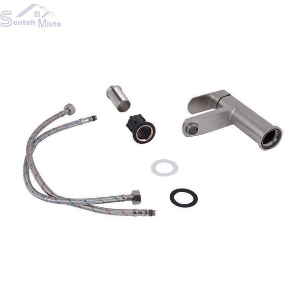 Змішувач для раковини Lidz Luna 001F (k35) LDLUN001FNKS46094 Nickel 2334007777 фото