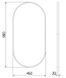 Зеркало MEXEN LOFT 90x45 BLACK овальное MEX-9851-090-045-000-70 фото 6