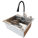 Комплект кухонної мийки Kraft KRF 5448 DECOR (3.0/1.0 мм)+(Подрібнювача Kroner - 550W) SM7502 фото 3