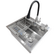 Комплект кухонної мийки Kraft KRF 5448 DECOR (3.0/1.0 мм)+(Подрібнювача Kroner - 550W) SM7502 фото 5