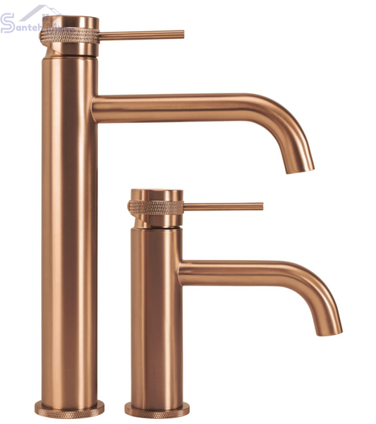 Смеситель для раковины (умывальника) REA LUNGO GRIP BRUSHED COPPER высокий REA-B8988 фото