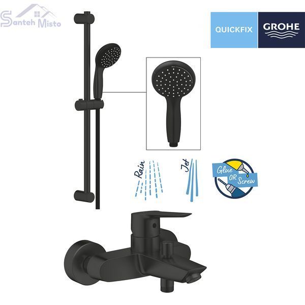 Змішувач для ванни Grohe QuickFix Start Black UA30330702 CV032745 фото