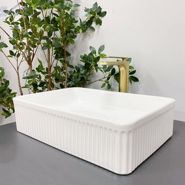 Умивальник (раковина) VBI BRESCIA WHITE накладний VBI-013900 фото