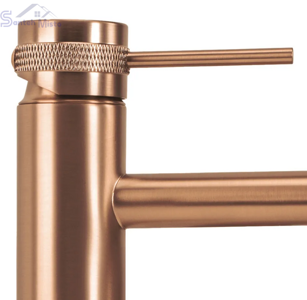 Смеситель для раковины (умывальника) REA LUNGO GRIP BRUSHED COPPER высокий REA-B8988 фото