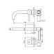 Смеситель для раковины VBI MILANO LONG NICKEL скрытого монтажа VBI-050103NI фото 2