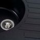 Гранитная мойка для кухни Platinum 7750 LIRA матовая Черный металлик 3387 фото 4