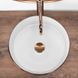 Умывальник (раковина) REA SAMI ROSE BRUSHED GOLD WHITE накладной REA-U3303 фото 4
