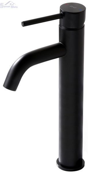 Смеситель для раковины (умывальника) REA LUNGO BLACK черный высокий REA-B4103 фото