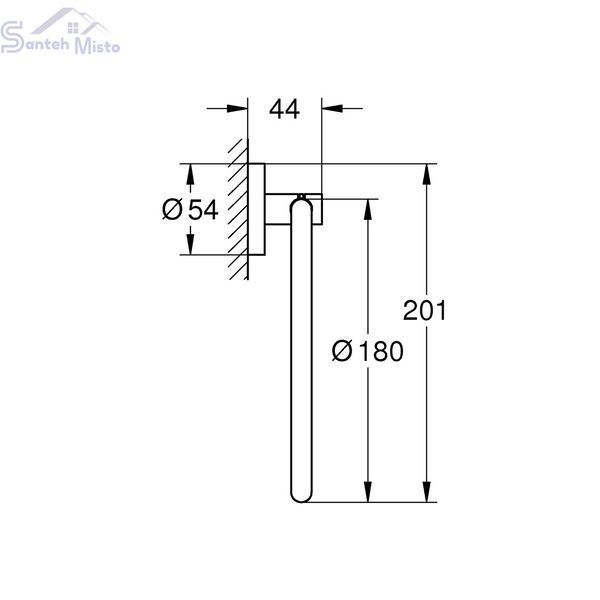 Тримач для рушників Grohe QuickFix Start 411742430 CV032150 фото
