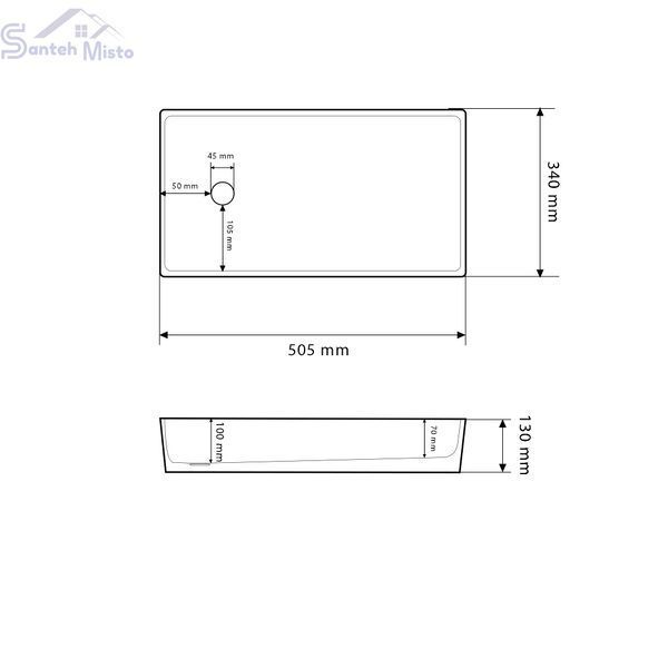 Умивальник (раковина) VBI VELLETRI BLACK STONE MATT накладний VBI-015902 фото
