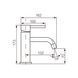 Смеситель для раковины VBI MILANO BLACK низкий VBI-050100BL фото 2
