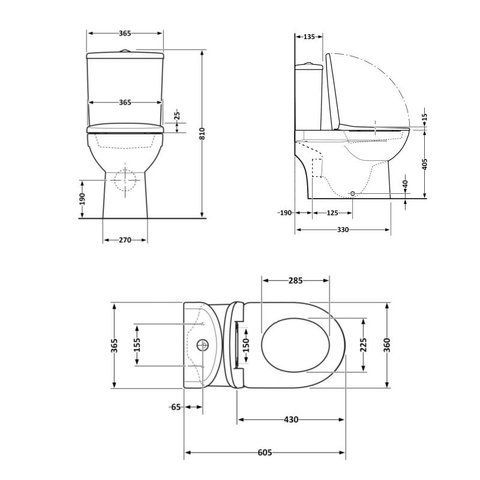 Унитаз напольный Qtap Dove Rimless безободковый с сиденьем Soft-close WHITE QT06228380BW SD00052622 фото
