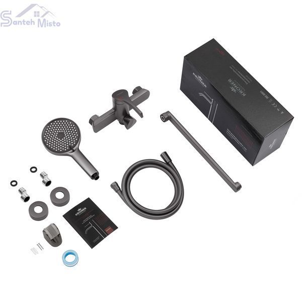 Смеситель для ванны Kroner KRP Axis Line-GRP070 CV036845 фото