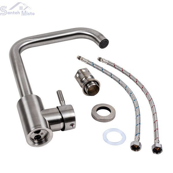 КОМПЛЕКТ мийка 6550 ДЕКОР 0,8/180 TM Valeso + змішувач NS02A Valeso SM5144 фото
