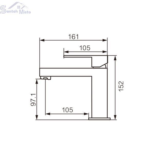 Змішувач для раковини VBI LORENO BRUSHED GOLD низький VBI-050200BG фото