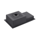 Комплект кухонной мойки Kroner KRP Schwarze - 78Х48RHM PVD R SM36 фото 7