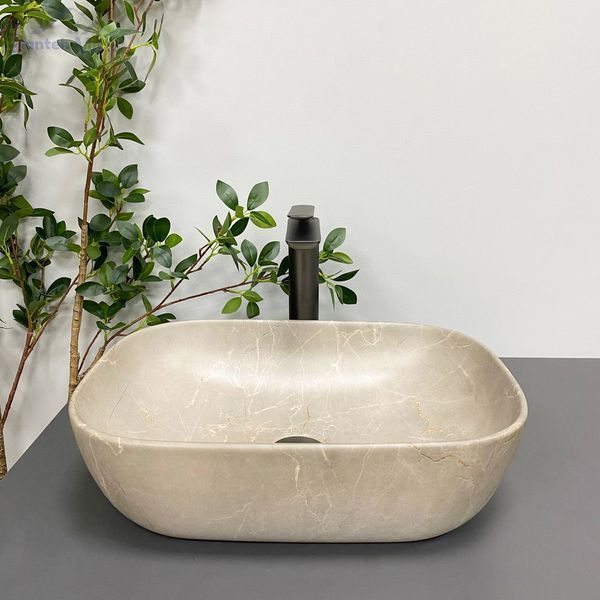 Умивальник (раковина) VBI RAVENNA BEIGE STONE MATT накладний VBI-011215 фото