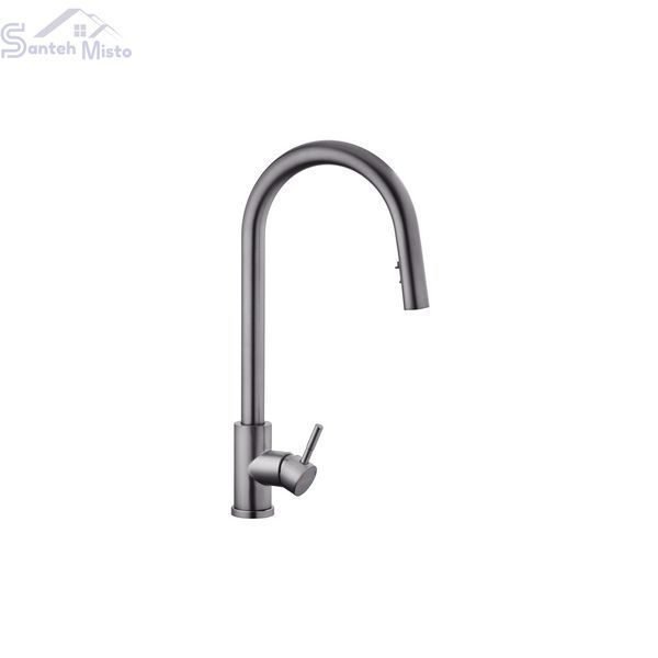 Смеситель для кухни с выдвижным изливом Kroner KRP Edelstahl Klassisch - PVD03915 CV032283 фото