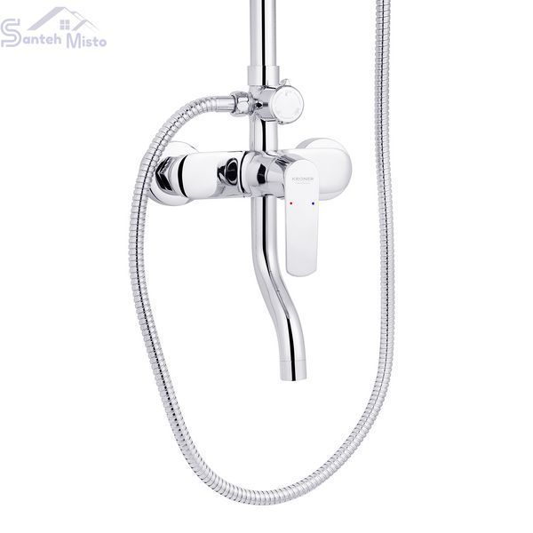 Набор 3 в 1 душова система Kroner Armada-C064K + змішувач Hagen-C010 + змішувач Bidet-C082 CVS30203 фото