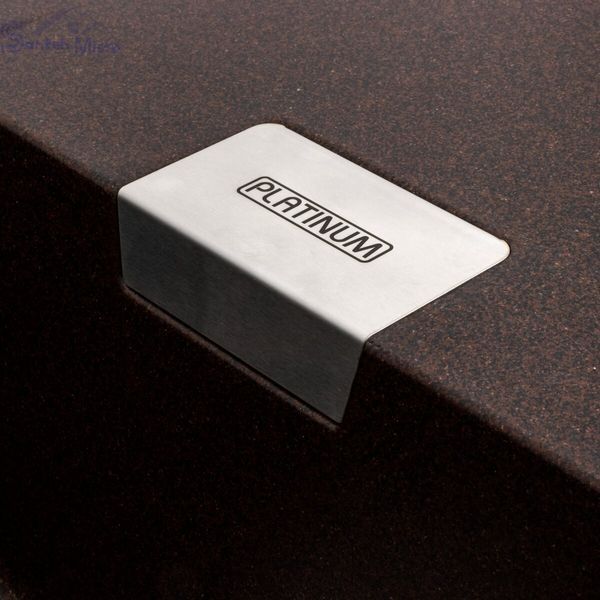 Гранитная мойка для кухни Platinum 8650 DIAMOND матовая Шоколад 39832 фото