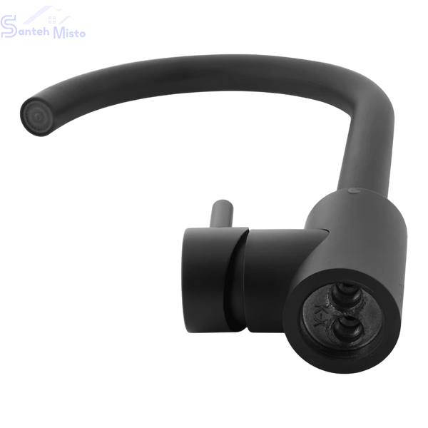Комплект кухонной мойки Kraft HM 50х50 NANO BLACK (DECOR) PVD (3.0/1.0 мм) SМ55040 фото