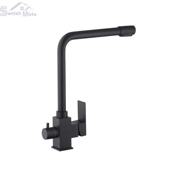 Змішувач для кухні з підключенням до фільтра Kroner KRP Edelstahl Kubus - SCH03810 CV027939 фото