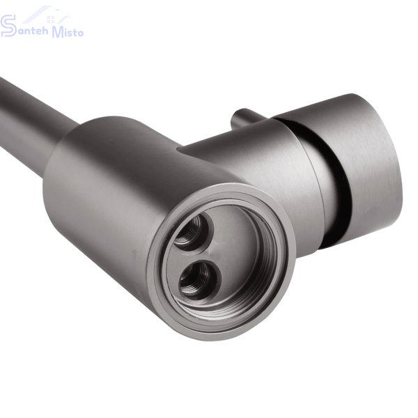 Комплект кухонної мийки Kroner Schwarze - 6350RHM PVD (3.0/1.0 мм) SM451 фото