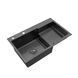 Кухонна мийка Kroner KRP Schwarze - 7848LHM PVD (3.0/1.0 мм) CV030023 фото 3
