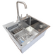 Комплект кухонной мойки Kraft HM 5448 DECOR (3.0/1.0 мм) SM847 фото 4