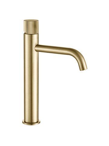 Змішувач для раковини VBI MILANO TRE BRUSHED GOLD високий VBI-050101BG-H03BG фото