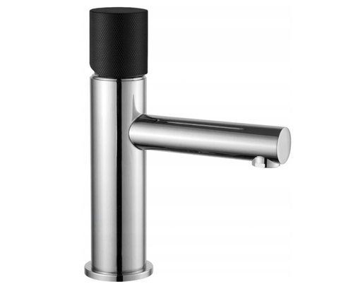 Змішувач для раковини (умивальника) MEXEN ELBA ONE CHROME BLACK низький MEX-74101-07 фото