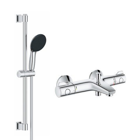 Змішувач для ванни Grohe Grohtherm 800 34567000 з душовим гарнітуром 27948001 (34567001) CV032204 фото