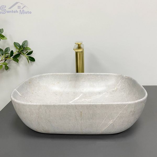 Умывальник (раковина) VBI RAVENNA GREY STONE MATT накладной VBI-011216 фото