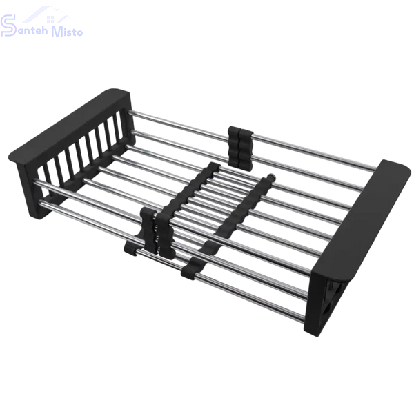 Комплект кухонной мойки Kraft&nbsp;HM&nbsp;NANO BLACK - 7848ALB&nbsp;PVD&nbsp;(3.0/1.0 мм) SM146 фото