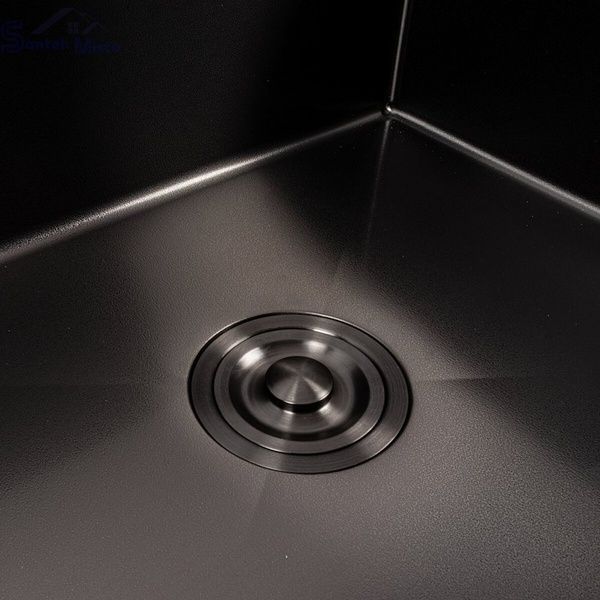 Кухонная мойка 60*50 PVD черная VOLCANIC VALESO Handmade (3,0/1,0) 23565 фото