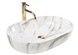 Умивальник (раковина) REA CLEO 61 SHINY AIAX накладний мармур REA-U9656 фото 1