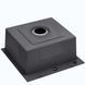 Комплект кухонної мийки Kraft HM 50х50 NANO BLACK PVD (3.0/1.0 мм) SM633 фото 5