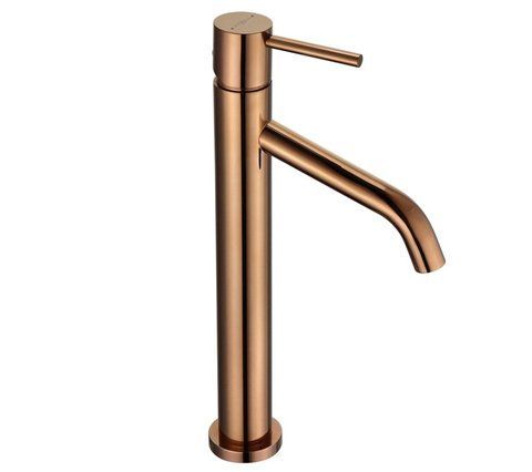 Змішувач для раковини (умивальника) MEXEN RUMBA ROSE GOLD рожеве золото високий MEX-73510-60 фото