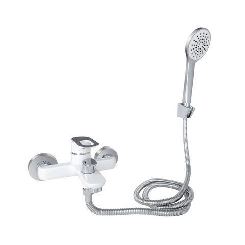 Змішувач для ванни Lidz Latwa 006 (з душовим гарнітуром) (k35) LDLAT006WHI45424 White SD00051548 фото