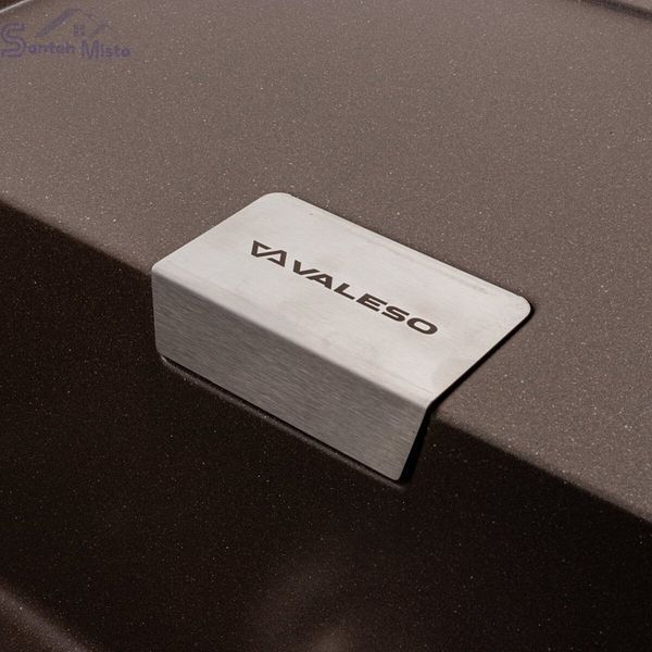 Гранітна мийка для кухні VALESO 8650 DIAMOND матова Темна скеля 49302 фото