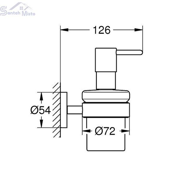 Дозатор для рідкого мила Grohe QuickFix Start 41195000 CV031957 фото