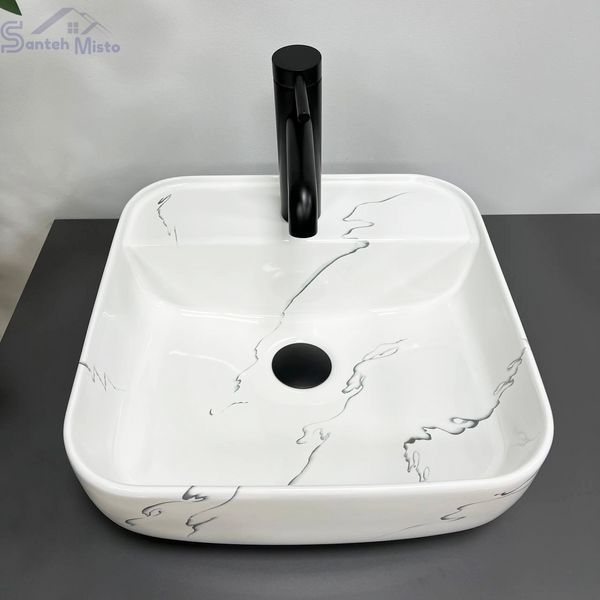 Умивальник (раковина) VBI RAGUSA S MARMO GLOSSY накладний VBI-014502 фото