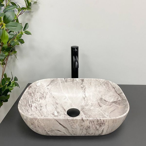 Умывальник (раковина) VBI RAVENNA STONE MATT накладной VBI-011217 фото