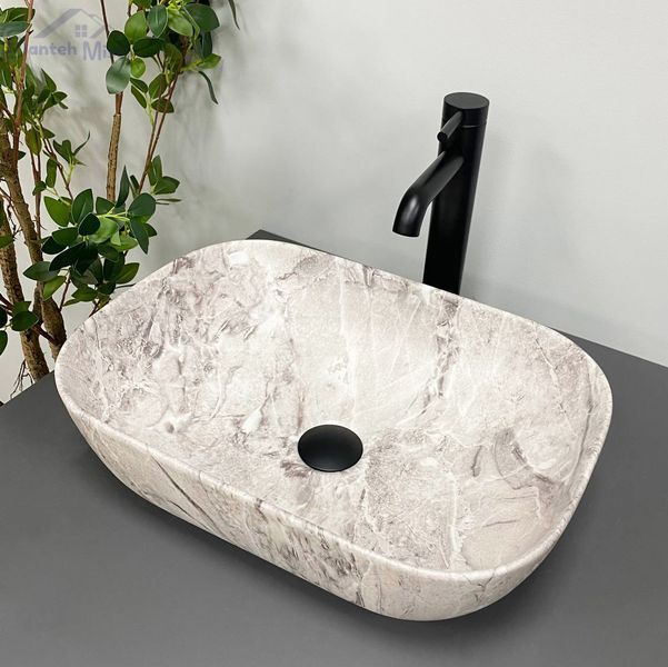 Умывальник (раковина) VBI RAVENNA STONE MATT накладной VBI-011217 фото
