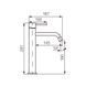 Смеситель для раковины VBI MILANO BLACK высокий VBI-050101BL фото 2