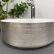 Умывальник (раковина) VBI PRATO BRUSH SILVER WHITE накладной VBI-011407 фото 5