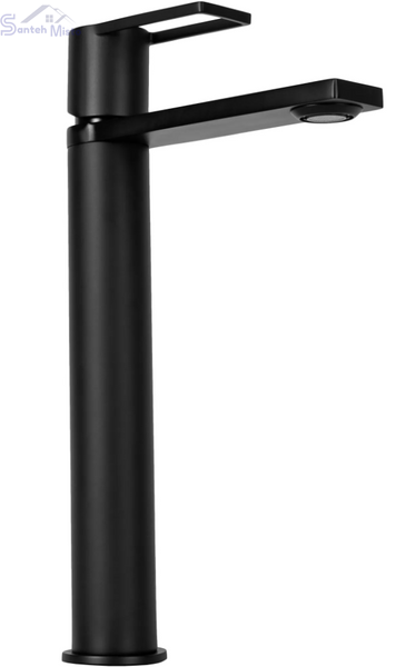 Змішувач для раковини (умивальника) REA FLIP BLACK чорний високий * REA-B2007 фото