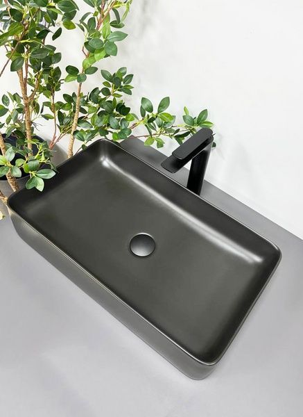Умывальник (раковина) VBI TRIEST BLACK MATT накладной VBI-012701 фото